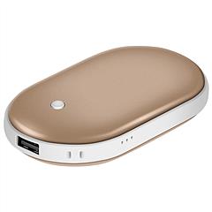 Portable Hand Warmer 5000mAh – Rechargeable Double-Sided Heating Pocket Hand Warmer & Power Bank