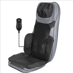 BlissfulMassage Shiatsu Neck & Back Massager Chair Pad with Heat, 3D Kneading Full Body Massage Cushion for Home & Office