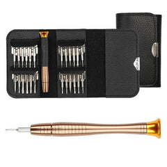 25-in-1 Multi-Purpose Precision Screwdriver Wallet Kit – Repair Tools for Electronics, Glasses, Gadgets, and More