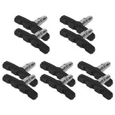 5 Pairs V-Brake Pads Set – 70mm Road & Mountain Bike Brake Blocks with Hex Nuts & Spacers – Non-Slip Bicycle Caliper Brakes