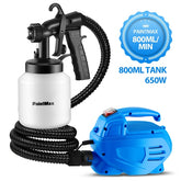 650W HVLP Paint Sprayer – 800ML High-Capacity, 3 Spray Patterns, Detachable Design