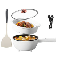 3L Electric Hot Pot Noodle Cooker with Steamer