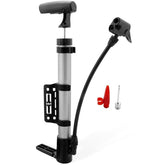 Mini Bike Pump Portable Bicycle Tire Inflator – Ball Air Pump with Mount Frame for Mountain and Road Bikes