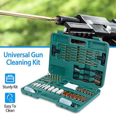 All-In-One Universal Gun Cleaning Kit with Brushes, Mops & Muff Guard – Fits Rifles, Pistols, Handguns & Shotguns