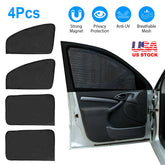 iNova Magnetic Car Sun Shades (4-Pack) – UV Protection & Heat Blocker for Kids and Baby | Front & Rear Window Privacy Screens