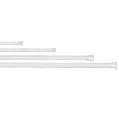 Tension Curtain Rod Spring Load Adjustable – Heavy-Duty Steel Curtain Pole, 4 Sizes for Bathroom, Wardrobe, Kitchen, and Balcony