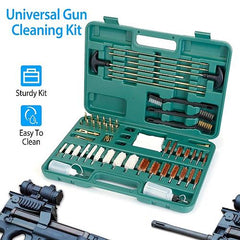 All-In-One Universal Gun Cleaning Kit with Brushes, Mops & Muff Guard – Fits Rifles, Pistols, Handguns & Shotguns