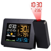 Atomic Projection Alarm Clock with Wireless Weather Station & Dual Alarms