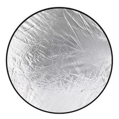 22.8In 5-in-1 Collapsible Photography Light Reflector Disc with Storage Bag - Translucent, Silver, Gold, White, Black Light Diffuser & Reflector Durable Steel