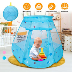 iMounTEK Kids Pop Up Castle Play Tent β Prince & Princess Toddler Indoor Outdoor Playhouse, Foldable Birthday Gift for Boys & Girls