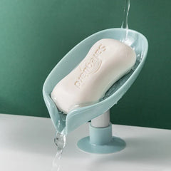 Leaf-Shape Self Draining Soap Dish Holder