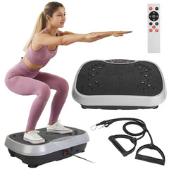 VibeFit Pro: Whole Body Vibration Platform with Resistance Bands & Remote