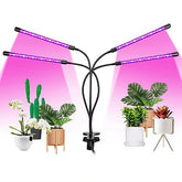 80W Plant Grow Light for Indoor Use – Full Spectrum LED with Timer, Gooseneck Arms, and 10 Dimmable Settings