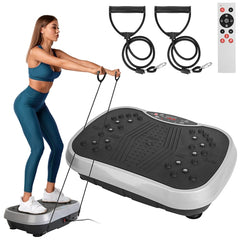 VibeFit Pro: Whole Body Vibration Platform with Resistance Bands & Remote