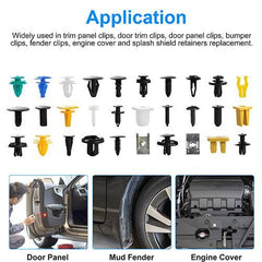 500-Pack Bumper Fastener Rivets & Push Clips - 30 Assorted Sizes for Honda, Toyota, and Universal Car Panel, Fender, and Skirt Shield Replacement