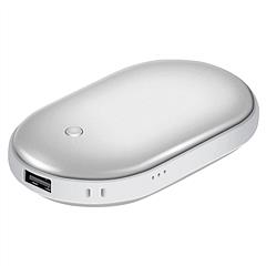 Portable Hand Warmer 5000mAh – Rechargeable Double-Sided Heating Pocket Hand Warmer & Power Bank