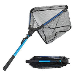 Foldable Fishing Net with Aluminum Alloy Rod, EVA Handle, Nano Coated Nylon Mesh – Safe Fish Catching Tool