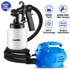 650W HVLP Paint Sprayer – 800ML High-Capacity, 3 Spray Patterns, Detachable Design