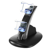 iMountek Dual Controller Charging Dock – PS4 Pro/PS4 Slim Gamepad Stand with Blue LED Indicator