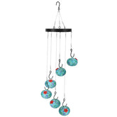 iMountek Hummingbird Feeder with Wind Chimes – Ant & Bee Proof Outdoor Hanging Feeder for Garden, Patio, Yard & Balcony