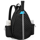 Pickleball Sling Bag for Men & Women – Waterproof Tennis & Badminton Backpack with Wet Pocket, Hidden Fence Hook – Machine Washable
