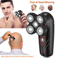 iMountek 4D Electric Shaver for Men – 5 Floating Head Rotary Razor, IPX7 Waterproof Wet & Dry, Rechargeable Beard Trimmer