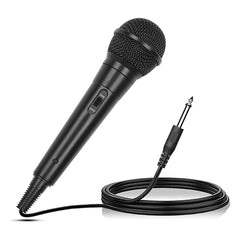 Marengo Handheld Wired Microphone Cardioid Dynamic Vocal Mic with On/Off Switch 13ft Cable 6.35 mm Jack for Speaker Karaoke Ampilifier Mixer Professional Stu