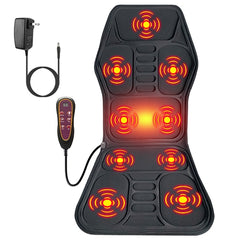 iMountek Full Body Massage Chair Pad with Heat – Multifunctional Back Massager with Pinpoint Vibration & Timer for Home, Office & Car