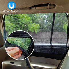 iNova Magnetic Car Sun Shades (4-Pack) – UV Protection & Heat Blocker for Kids and Baby | Front & Rear Window Privacy Screens