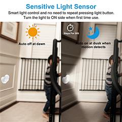 360° Wireless Motion Sensor LED Light – Auto Night Spotlight for Stairs, Closet & Bathroom (23ft Smart Detection, Battery Powered)