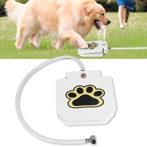 iMountek PawPress Outdoor Dog Water Fountain – Interactive Step-On Fresh Water Dispenser for Dogs