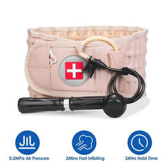 Premium Decompression Back Belt – Lumbar Spine Support with Air Traction & Hand Pump for Pain Relief – Adjustable for Men & Women Healthcare Tool