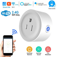 iMountek WiFi Smart Plug – Smart Home Wireless Outlet with App Remote Control, Timer & Voice Control for Alexa & Google Assistant (US Plug)