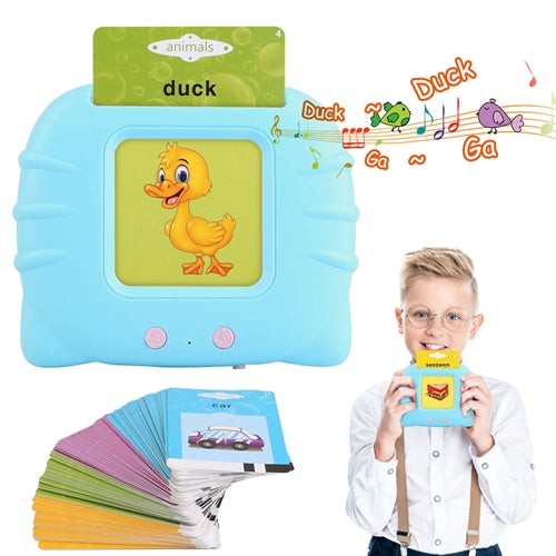 iMountek 224 Words Kids Talking Flash Cards – Electronic Audio Learning Machine with 112 Cards for Toddlers (English)