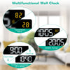 15.7in LED Digital Wall Clock with Remote, Adjustable Brightness, Alarms & Temperature Display