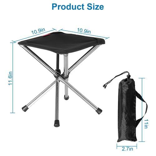 Foldable Camping Stool – Portable & Lightweight Retractable Chair with Carry Bag for Fishing, Hiking, Camping, BBQ