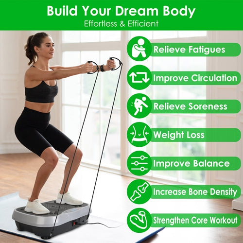 VibeFit Pro: Whole Body Vibration Platform with Resistance Bands & Remote