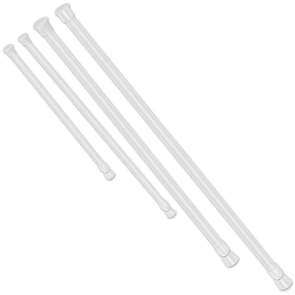 Adjustable Tension Curtain Rod – Spring Loaded Heavy-Duty Steel Pole, 90cm for Bathroom, Kitchen, Wardrobe, Balcony