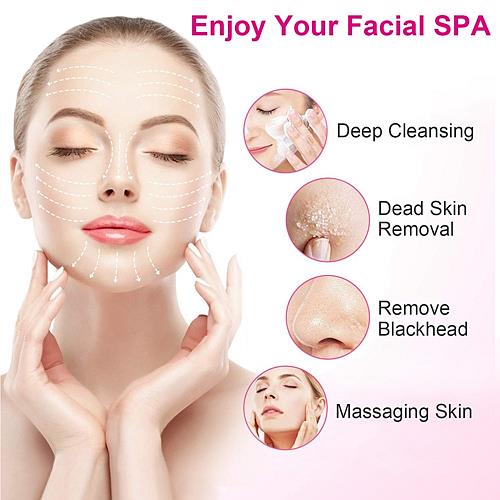 Deep Clean 5-in-1 Waterproof Facial Brush – Gentle Exfoliation & Blackhead Remover Set