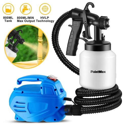 650W HVLP Paint Sprayer – 800ML High-Capacity, 3 Spray Patterns, Detachable Design