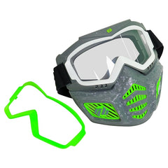Gel Blaster Glow-in-the-Dark Elite Full Face Tactical Mask with Detachable Goggles & Adjustable Headband