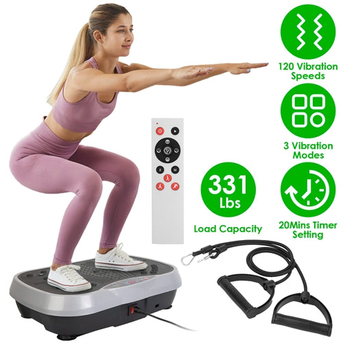 VibeFit Pro: Whole Body Vibration Platform with Resistance Bands & Remote