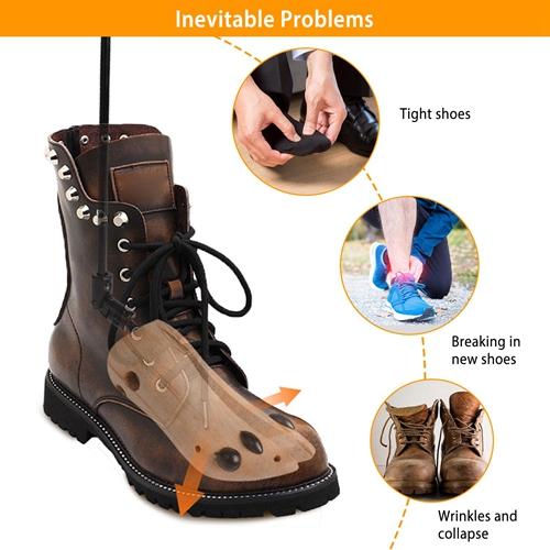 Adjustable Wooden Boot Stretcher - Shoe Shaper and Widener for Men & Women
