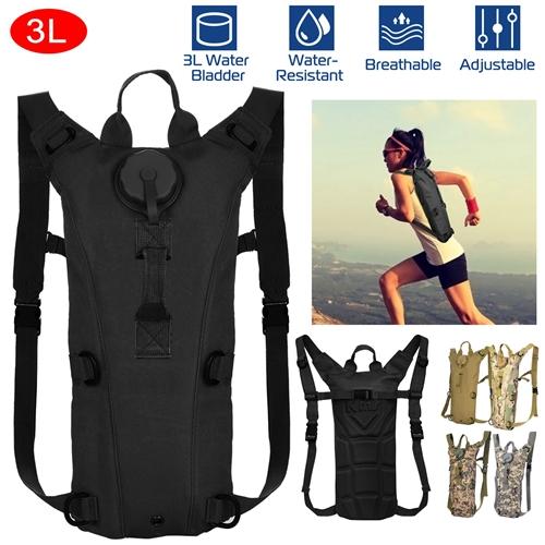 Tactical Hydration Pack – 3L Water Bladder Adjustable Backpack for Hiking, Cycling, Climbing & Running