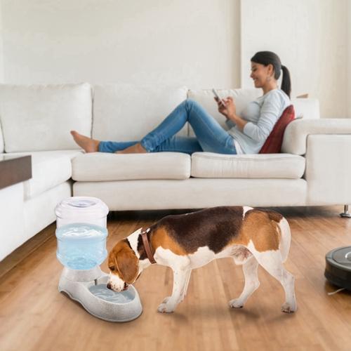 3.5L/1 Gallon Self-Dispensing Pet Waterer – Automatic Gravity Feeder for Cats and Dogs