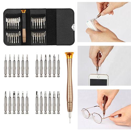 25-in-1 Multi-Purpose Precision Screwdriver Wallet Kit – Repair Tools for Electronics, Glasses, Gadgets, and More