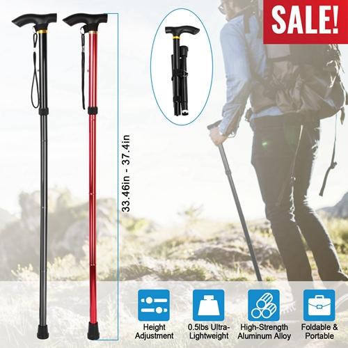 Premium Adjustable Folding Aluminum Walking Cane – Lightweight, Anti-Slip & Travel-Friendly