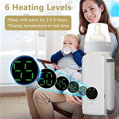 Portable USB Bottle Warmer for Baby Milk & Formula