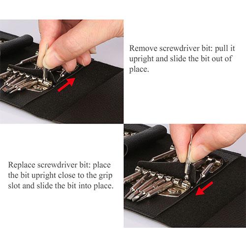 25-in-1 Multi-Purpose Precision Screwdriver Wallet Kit – Repair Tools for Electronics, Glasses, Gadgets, and More