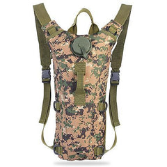 Tactical Hydration Pack – 3L Water Bladder Adjustable Backpack for Hiking, Cycling, Climbing & Running